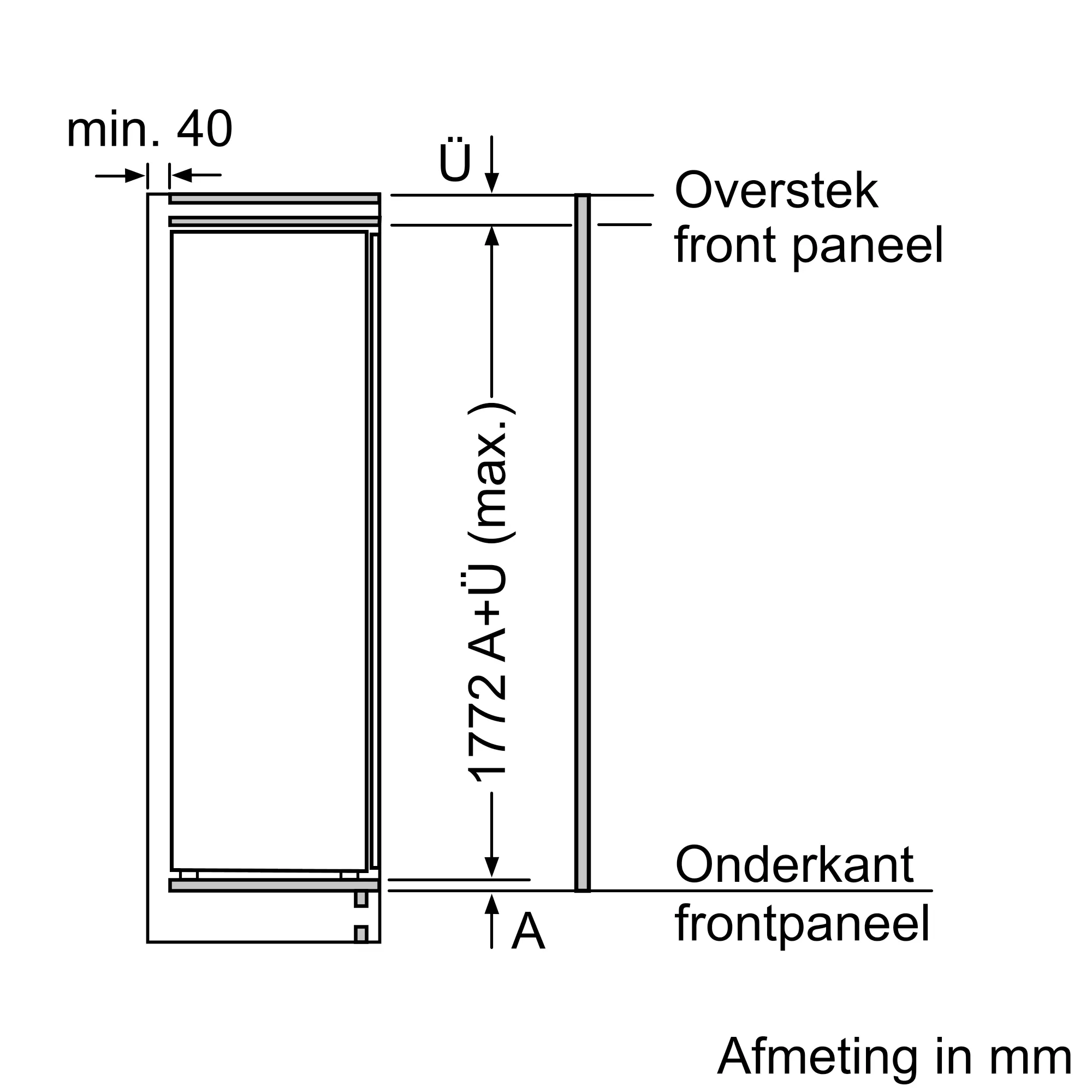 Bosch KIR81AFE0 | Serie 6 Inbouw koelkast 177.2 x 55.8 cm Vlakscharnier - Afbeelding 9