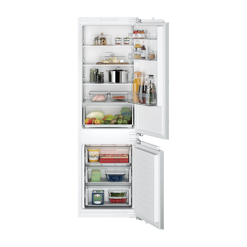 Siemens KI86NNFE0 | iQ100 Inbouw koel-vriescombinatie 177.2 x 54.1 cm Vlakscharnier