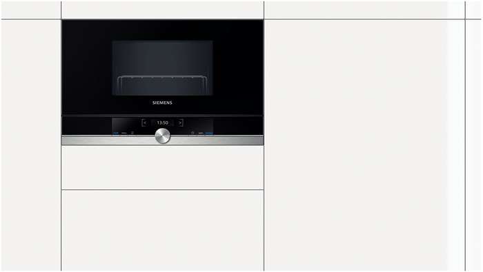 Siemens BE634RGS1 magnetron Zwart, Roestvrijstaal Ingebouwd 21 l 900 W - Afbeelding 2