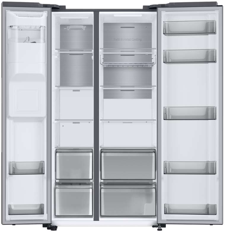Samsung RS68A8841S9 amerikaanse koelkast Vrijstaand 609 l E Grijs - Afbeelding 2