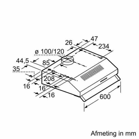 Siemens LU63LCC50 | iQ300 Onderbouw afzuigkap 60 cm - Afbeelding 7