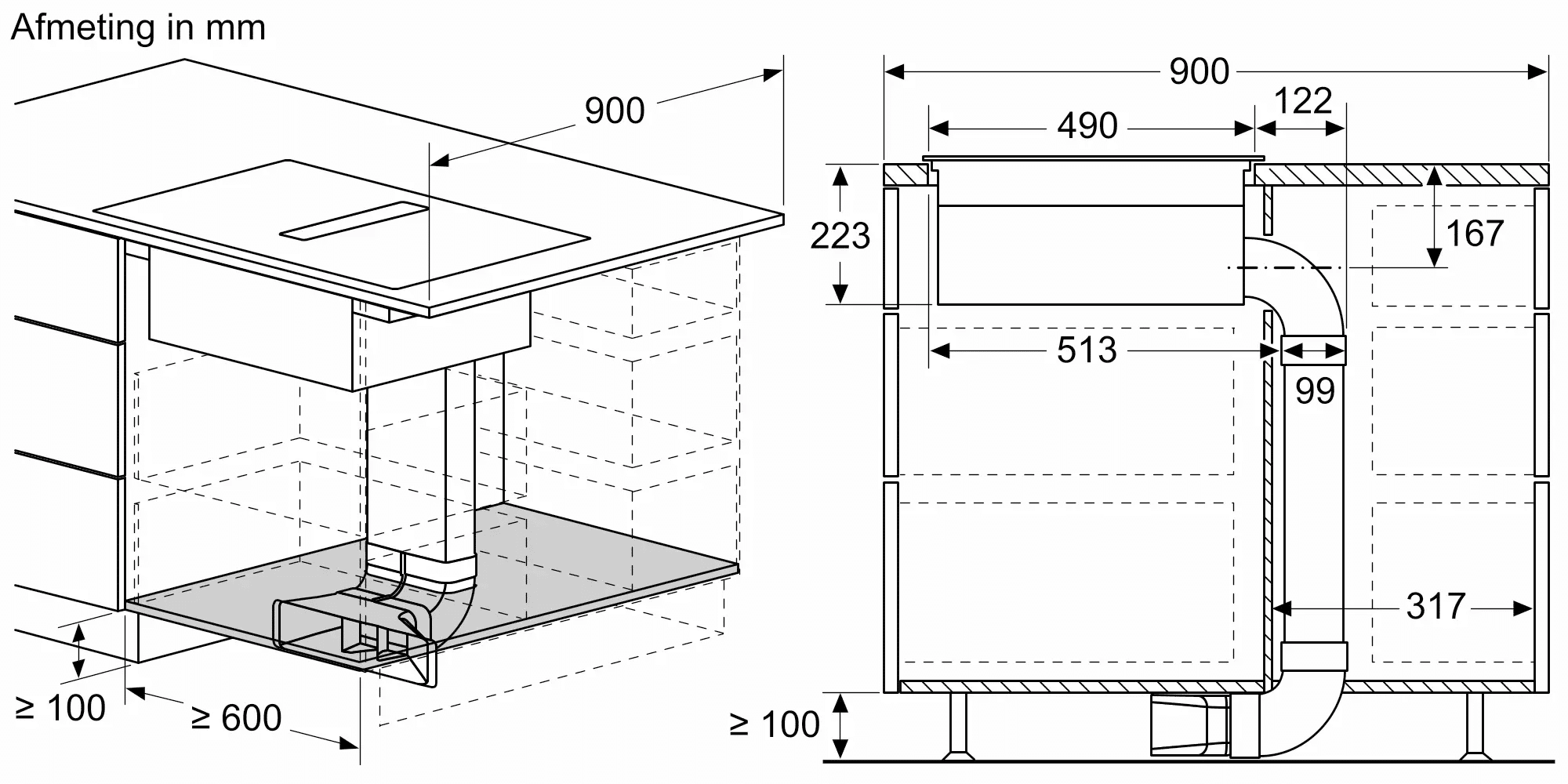 Siemens ED777HQ26E | iQ500 Inductie kookplaat met ingebouwde dampkap (70CM) - Afbeelding 5