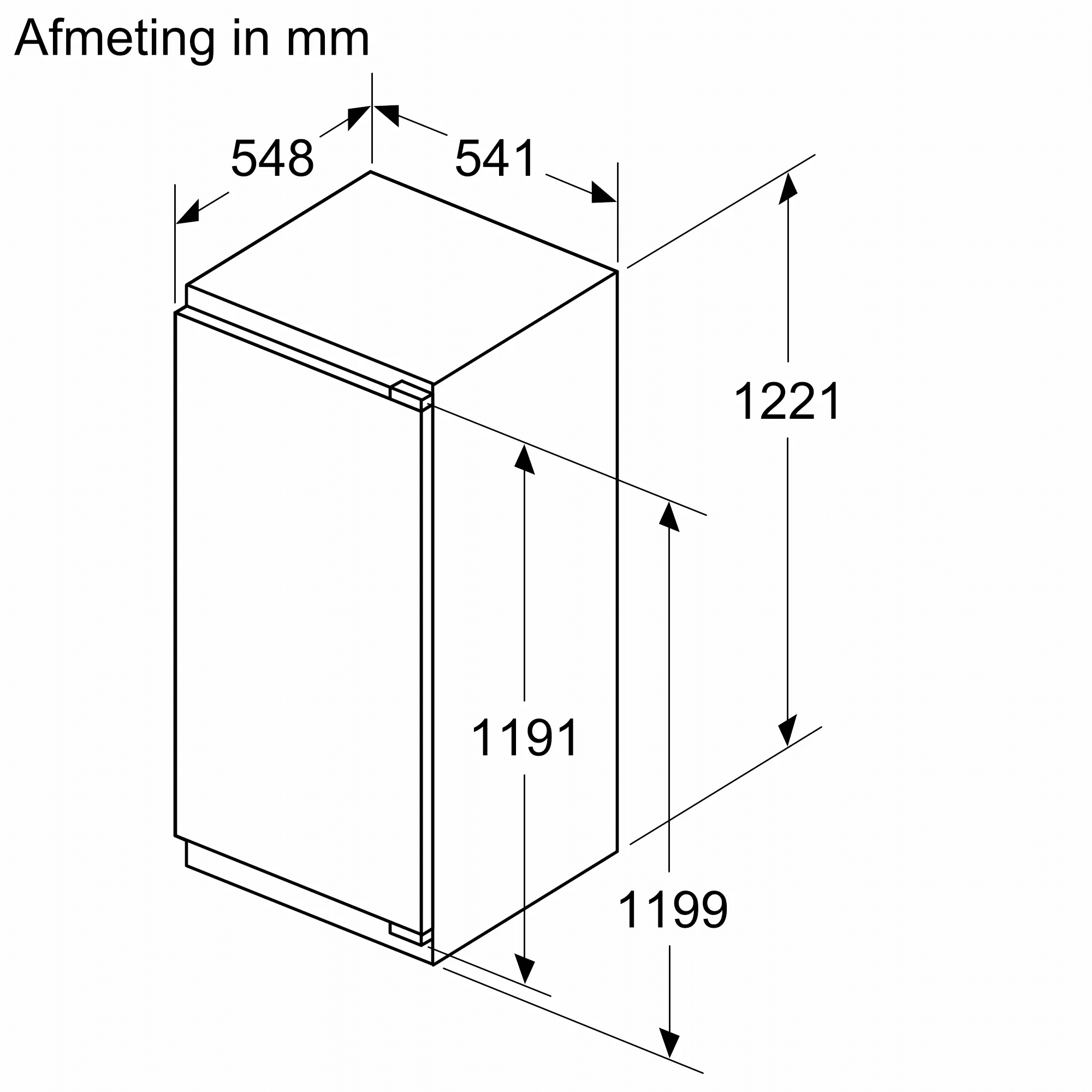 Siemens KI41RVFE0 | iQ300 Inbouw koelkast (122.1CM) - Afbeelding 2