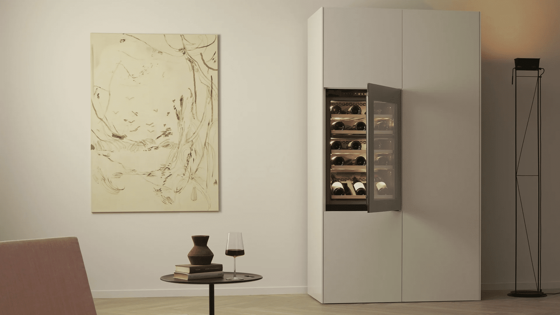 V-ZUG WineCooler V4000 90 5110200023 | Wijnkoeler 90 cm scharnier rechts Spiegelglas Zwart - Afbeelding 2