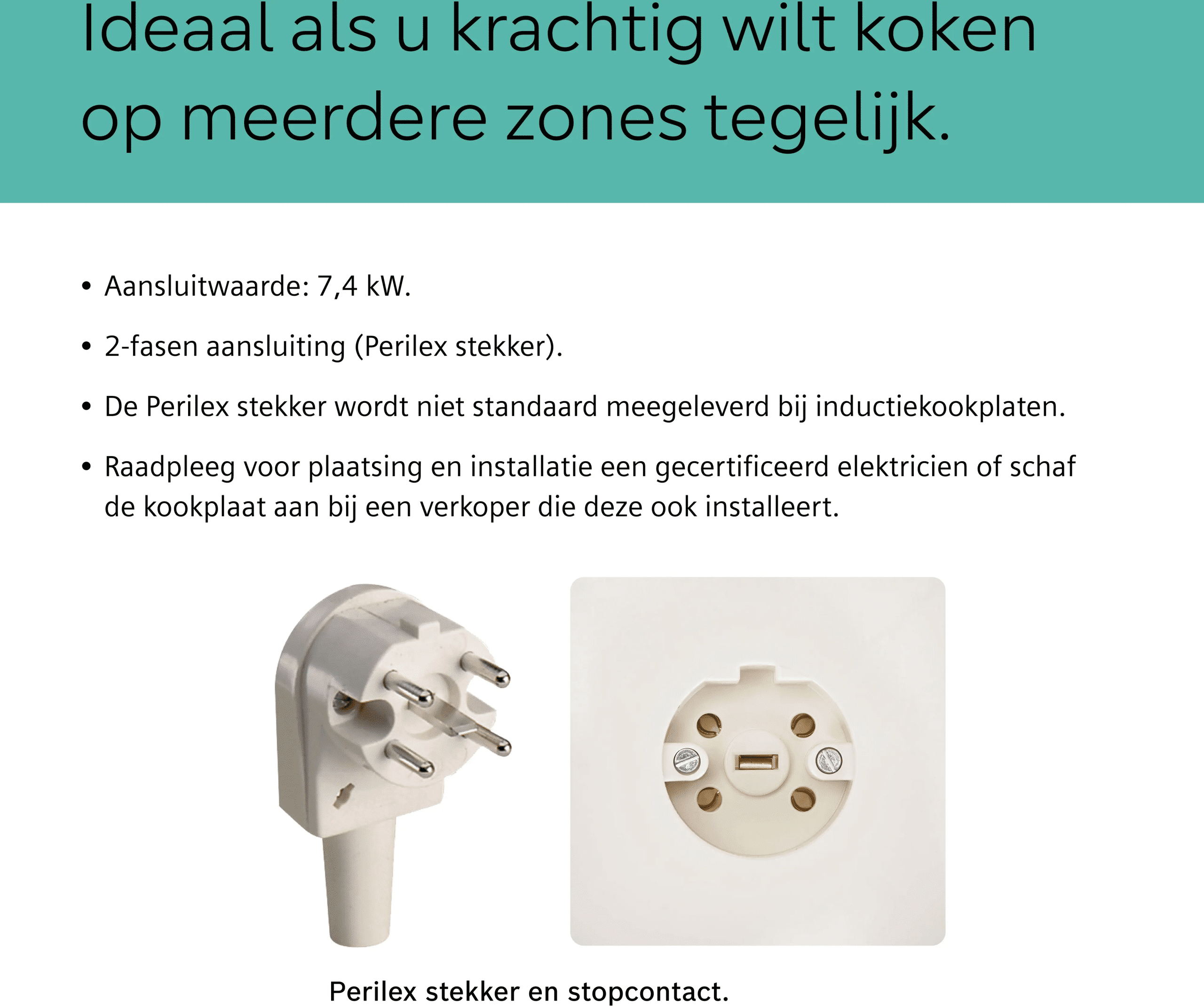 Siemens EH831HVB1E | iQ100 Inductiekookplaat (80CM) - Afbeelding 5