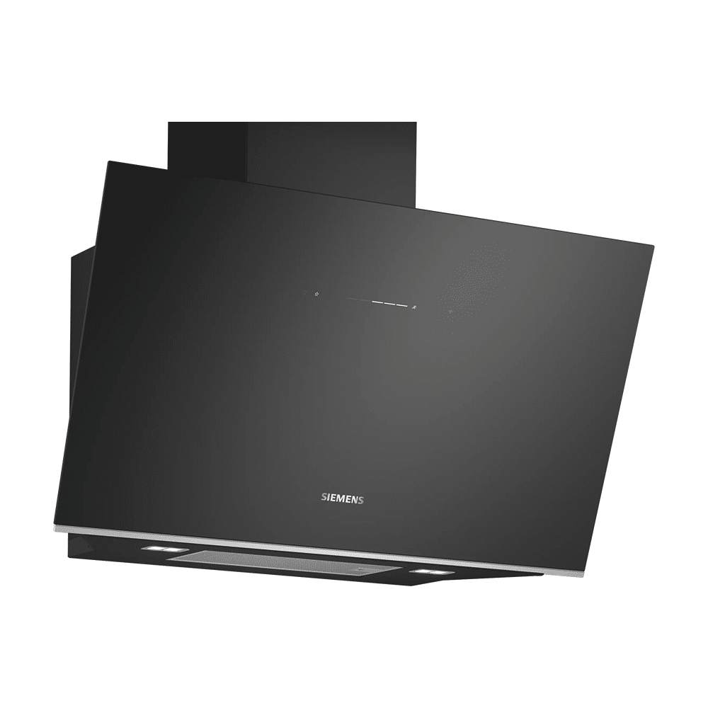 Siemens LC91KLT60 | iQ700 Wandschouwkap 90 cm zwart glas, Zwart