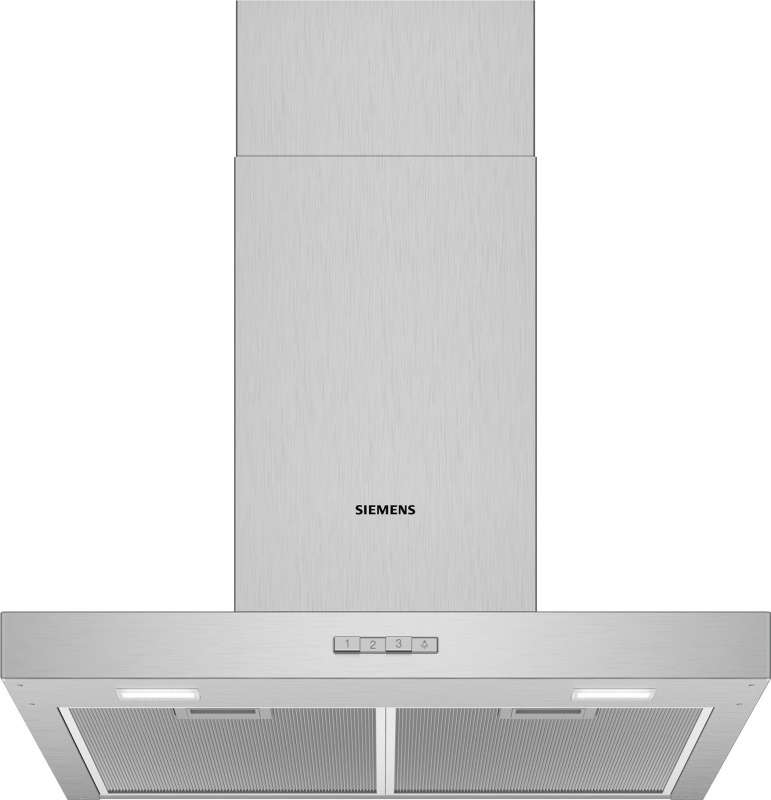 Siemens iQ100 LC66BBC50 afzuigkap Muurmontage Roestvrijstaal 590 m³/uur