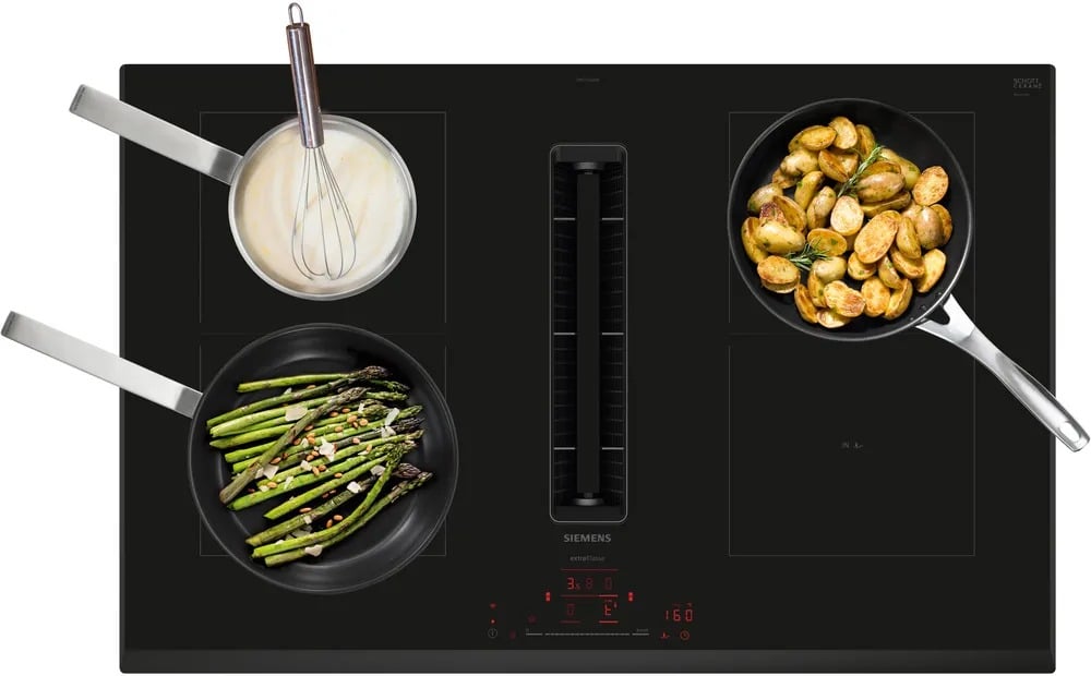 Siemens ED851HQ26M | iQ500 Inductiekookplaat met afzuiging 80 cm opbouwmontage zonder rand - Afbeelding 4
