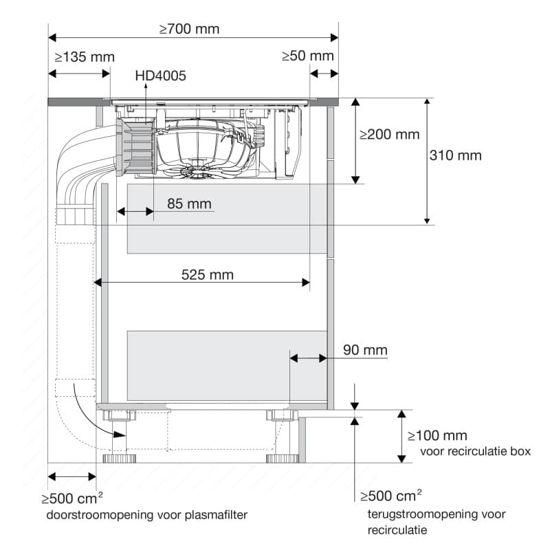 ATAG HIDD28471SVI | Inductiekookplaat met geïntegreerde afzuiging (83CM) - Afbeelding 6