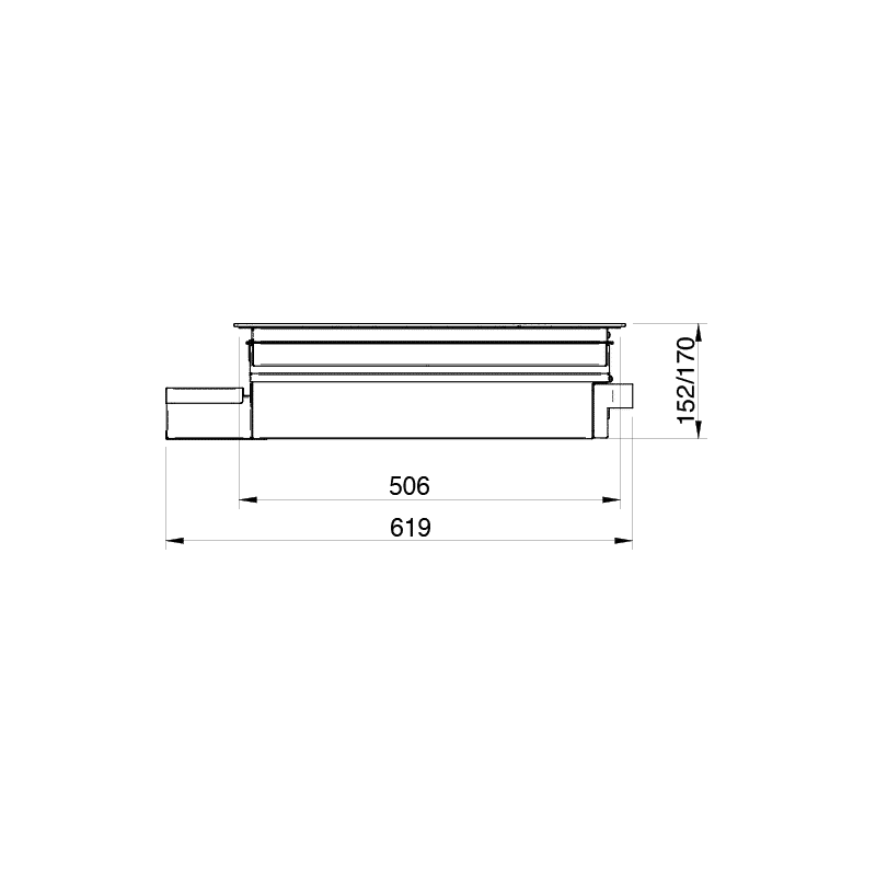 Opera Nivel DNI93C220 | Kookveldafzuiging in 930×520 mm afmeting, met 5 kookzones en technische lade - Recirculatie - Afbeelding 5