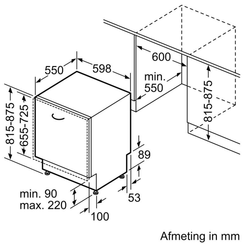 Siemens | SN65ZX11CE | Volledig geïntegreerde vaatwasser 60 cm - Afbeelding 17