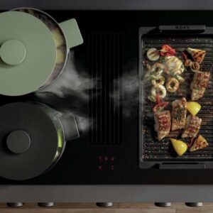 NOVY Easy Pro Prestige 1866 Zwart Ingebouwd 90 cm Inductiekookplaat zones 4 zone(s) Inbouw afzuigkap