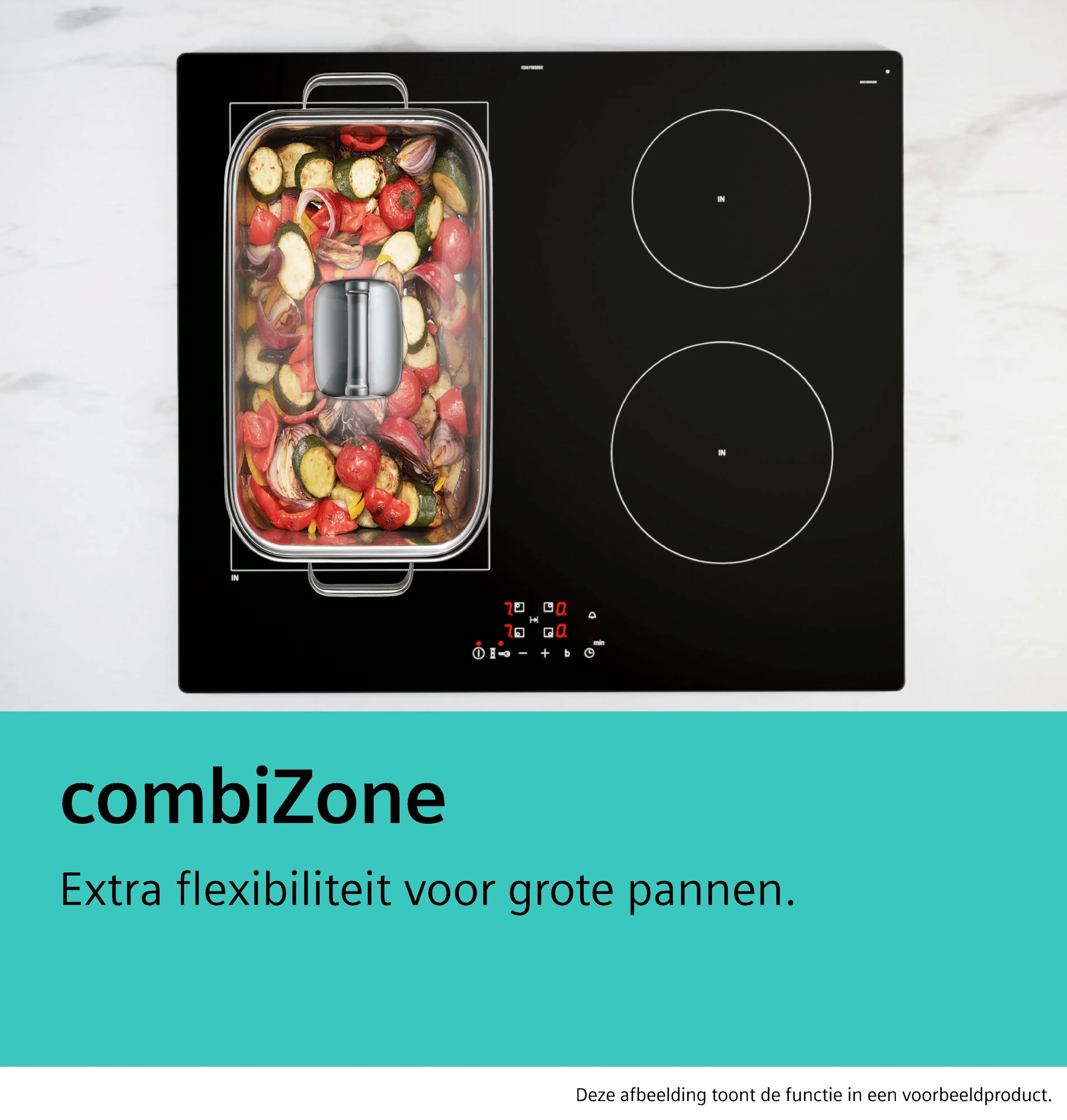 Siemens ED877HQ26E | iQ500 Inductiekookplaat met afzuiging 80 cm opbouwmontage met rand - Afbeelding 5