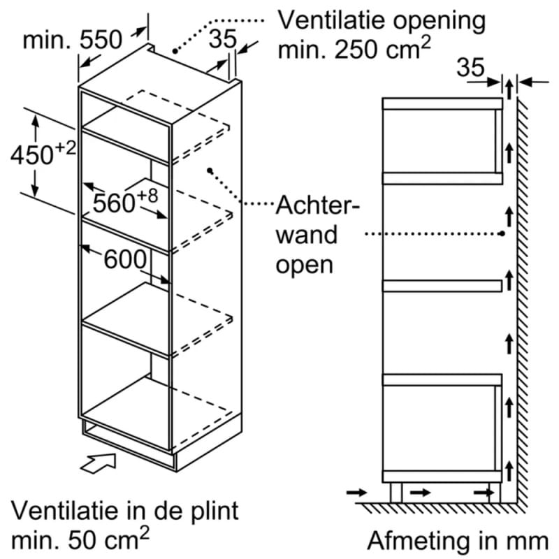 Siemens CM585AGS1 | iQ500 Compacte magnetron met hetelucht 60 x 45 cm, inox - Afbeelding 7
