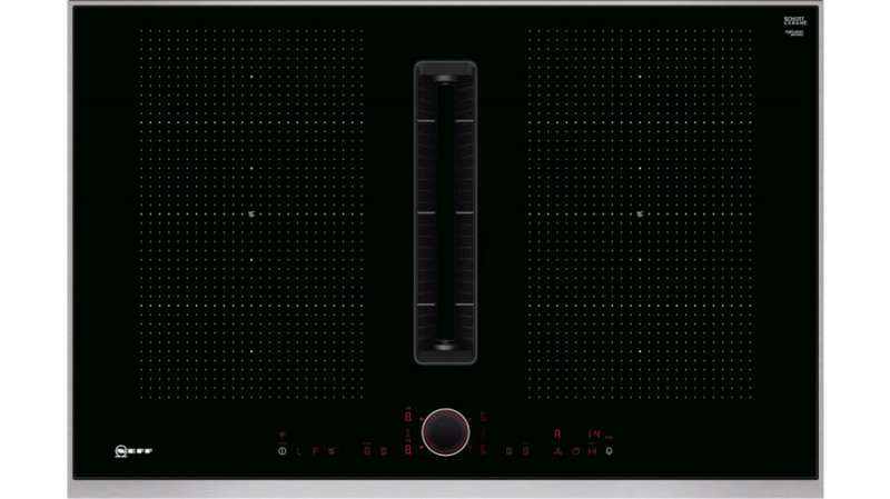Neff T58TL6EN2 kookplaat Zwart Ingebouwd 80 cm Inductiekookplaat zones 4 zone(s) Inbouw afzuigkap