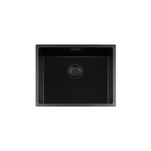 Lorreine 50BQ-FU | Zwarte quartz spoelbak