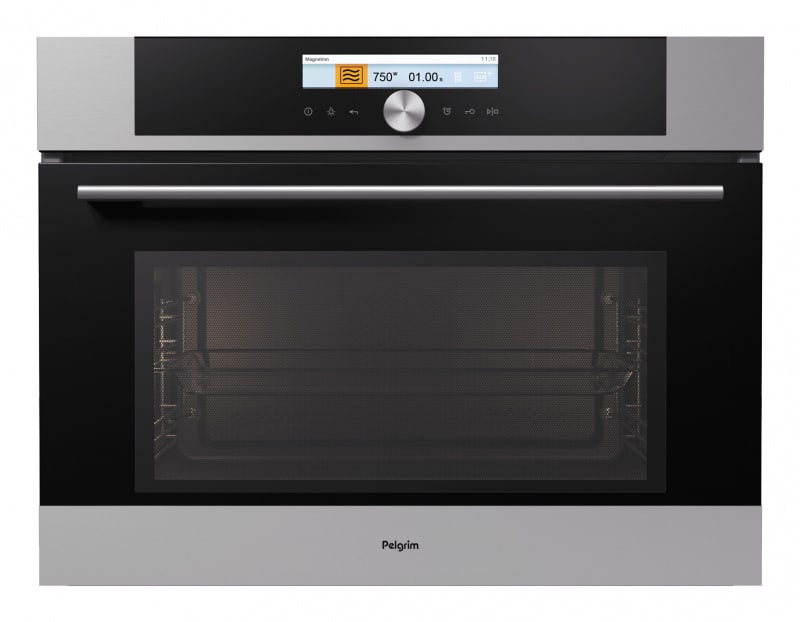 Pelgrim MAG824RVS magnetron,solo,inbouw,nishoogte >= 45 cm