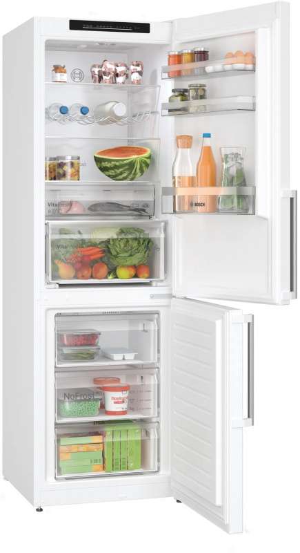 Bosch Serie 4 KGN36VWDT koel-vriescombinatie Vrijstaand 321 l D Wit - Afbeelding 2