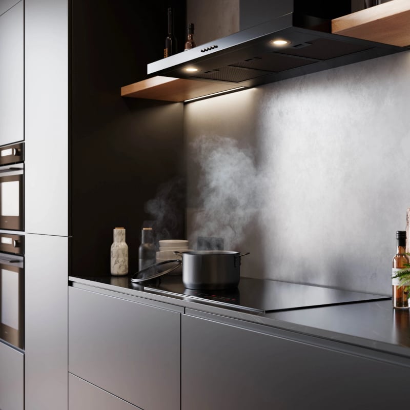 Inventum AKB9005ZWA | Afzuigkap -Blokschouw - 90 cm - Zwart - Afbeelding 2