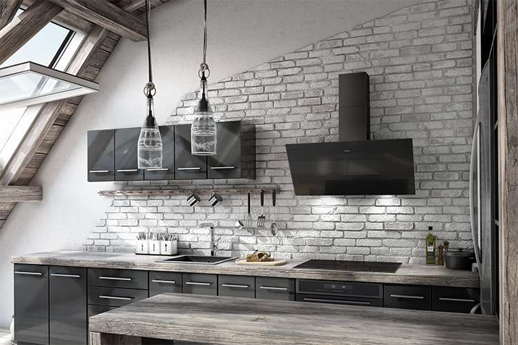 ETNA AD780ZT afzuigkap Muurmontage Zwart 634 m³/uur - Afbeelding 7