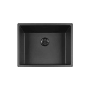 Lorreine 50BQSP-FU Spoelbak, zwart