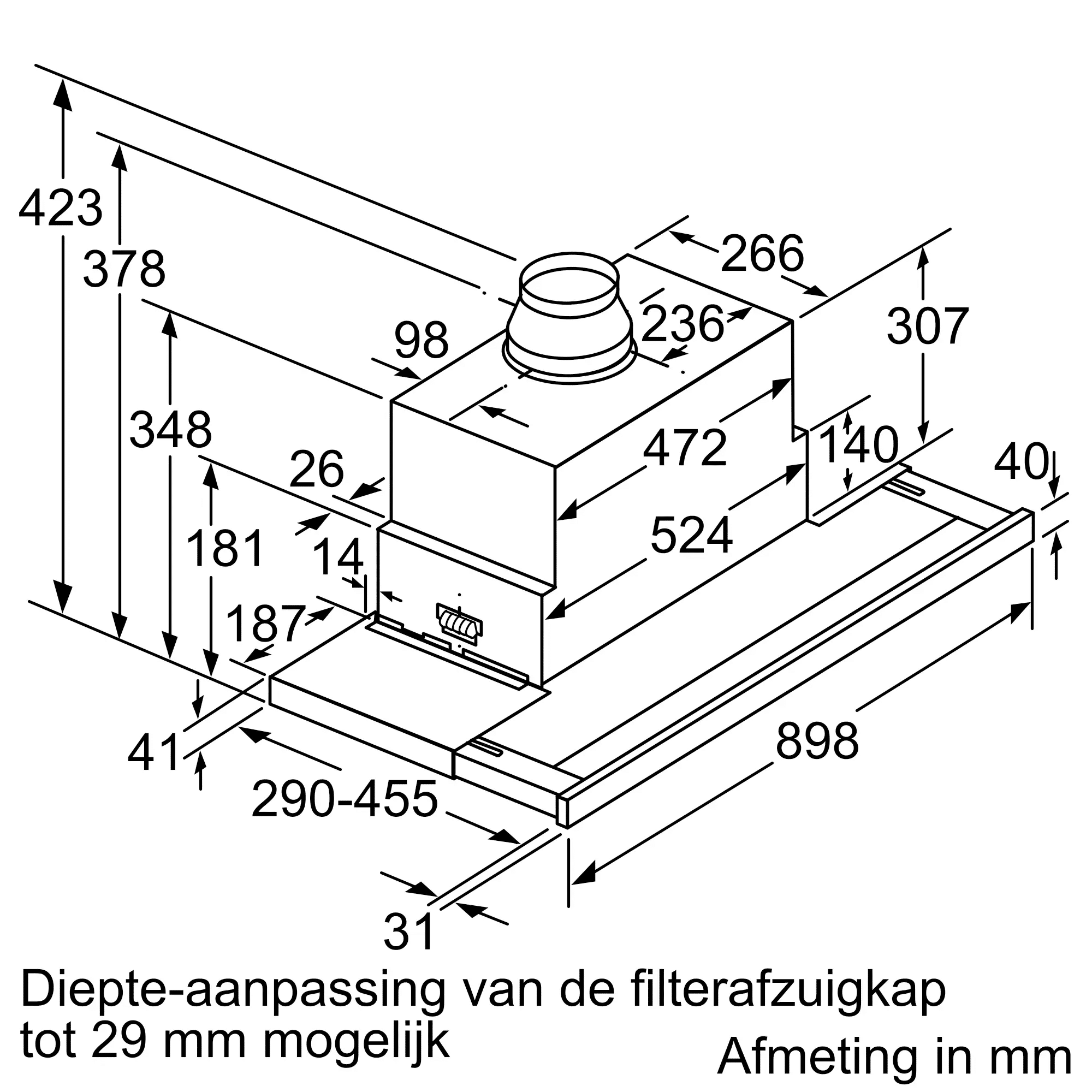 Siemens LI99SA684 | iQ700 Telescopische dampkap - 90 cm - Afbeelding 8