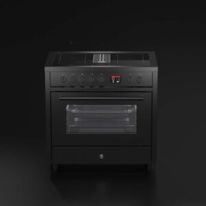 Steel Mistral EQ9F-4FIK | Inductiefornuis met geïntegreerde kookveldafzuiging, 90cm