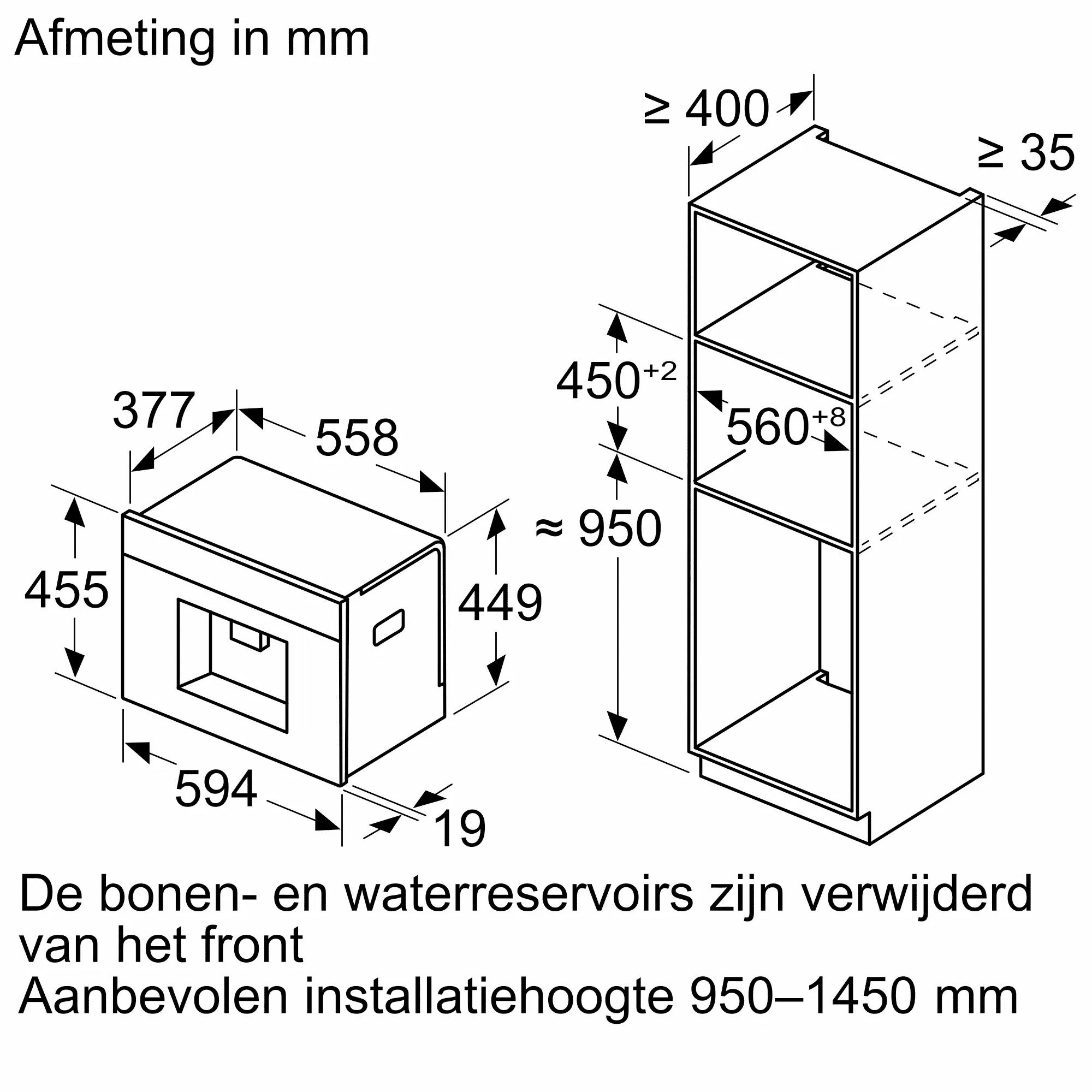 Bosch CTL9181B0 | Serie 8 Inbouw koffie volautomaat Zwart - Afbeelding 3
