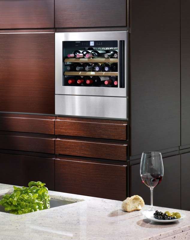 Liebherr WKEes 553-21 wijnkoeler Vloerwijnrek Ingebouwd Zilver 18 fles(sen) - Afbeelding 4