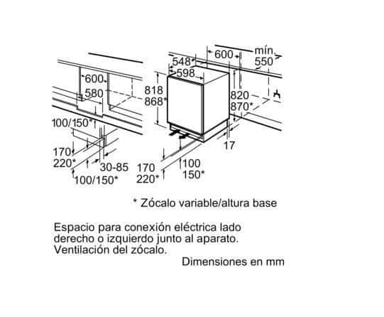 Siemens iQ500 GU15DADF0 diepvriezer Vrieskast Ingebouwd 106 l F Wit - Afbeelding 2