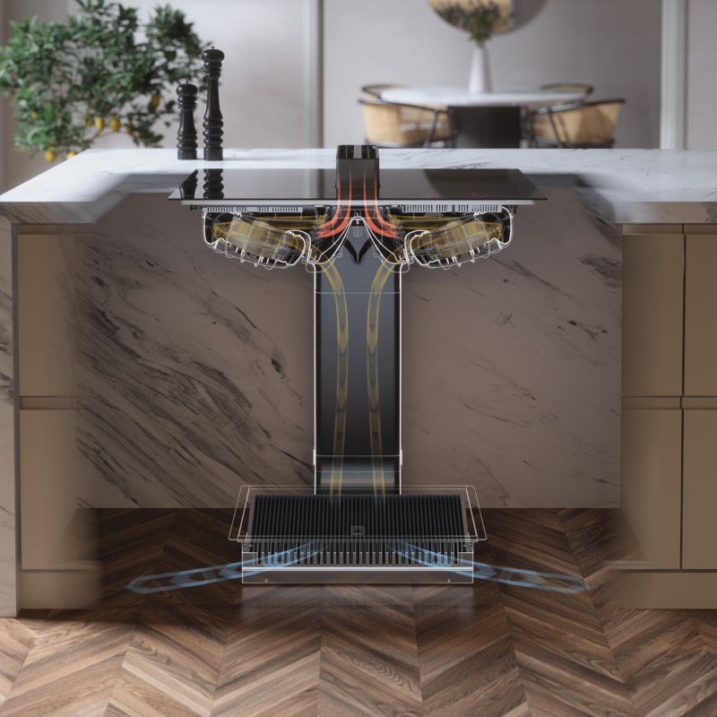 ATAG HIDD28471SVI | Inductiekookplaat met geïntegreerde afzuiging (83CM) - Afbeelding 12