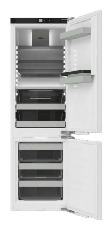 BORA C178KGS2 koel-vriescombinatie Ingebouwd 245 l D Wit
