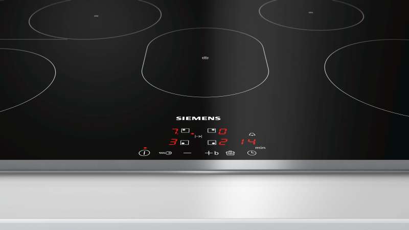 Siemens EH845BFB1E kookplaat Zwart, Roestvrijstaal Ingebouwd Inductiekookplaat zones 5 zone(s) - Afbeelding 3