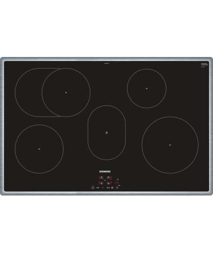 Siemens EH845BFB1E kookplaat Zwart, Roestvrijstaal Ingebouwd Inductiekookplaat zones 5 zone(s)