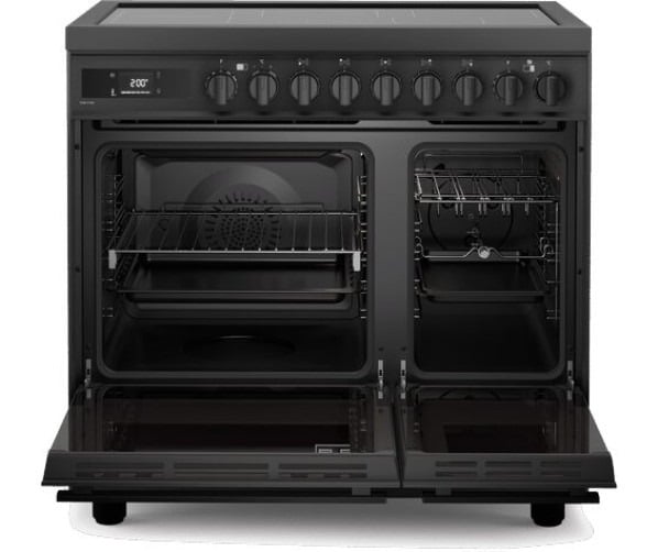 Elba EX965TIMAA | Excellence Inductiefornuis, 5 kookzone's, 2 ovens, 90cm, antraciet - Afbeelding 6