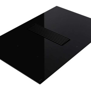 NOVY 1861 Easy kookplaat met afzuiging, 80cm, recirculatie, zwart