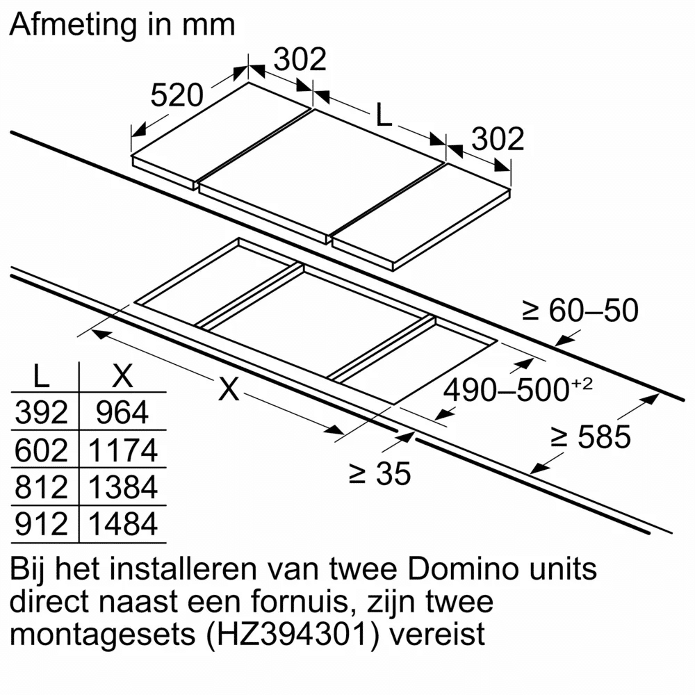 Siemens EH375FBB1E | Domino inductiekookplaat - Afbeelding 4