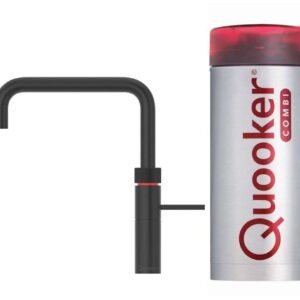 Quooker | 22+FRBLK | Fusion Round Black, Combi+ Reservoir