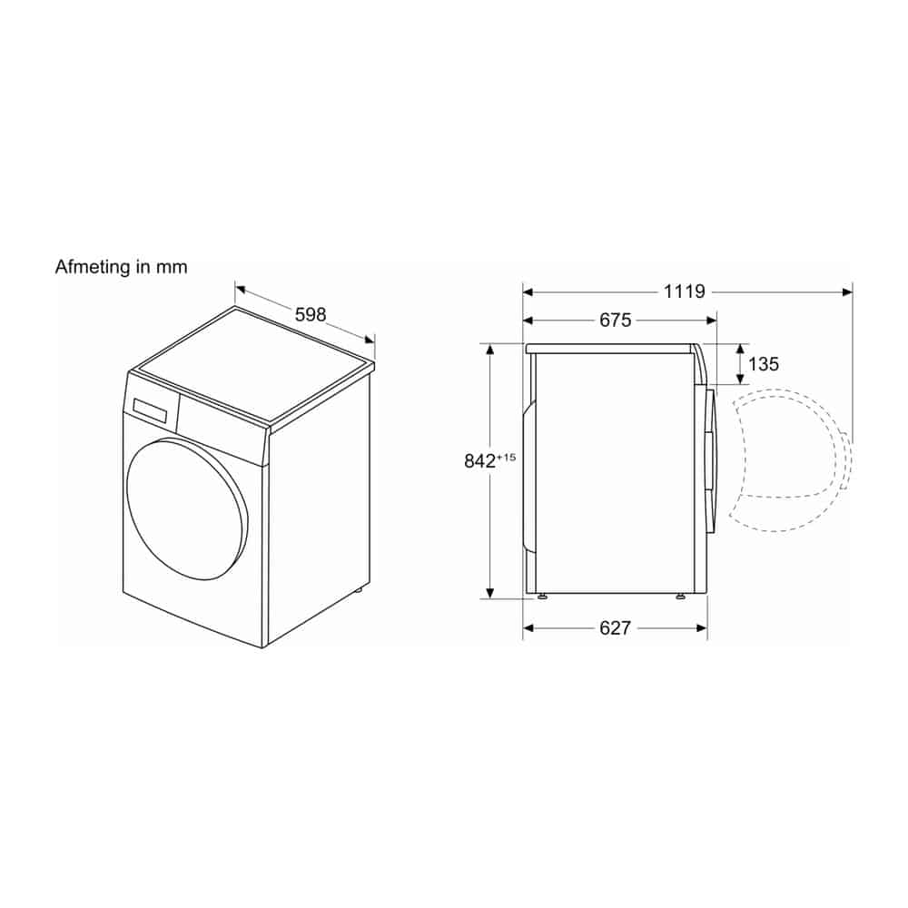Siemens WR47B2C9NL | Droger | 9 kg vulgewicht | Energieklasse A - Afbeelding 12