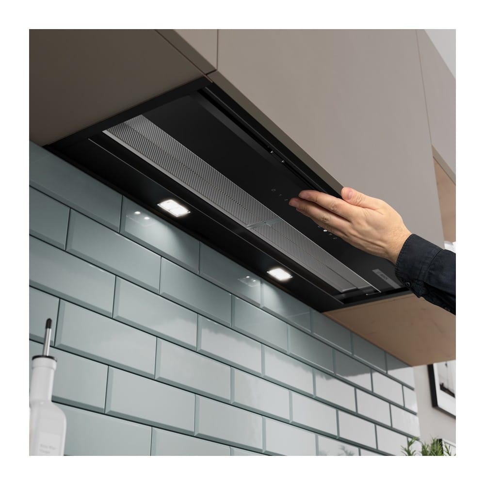 Bosch DBB97DP60 | Serie 6 geïntegreerde design afzuigkap | 90 cm | Zwart glas | Matzwart | Energieklasse A+ - Afbeelding 4