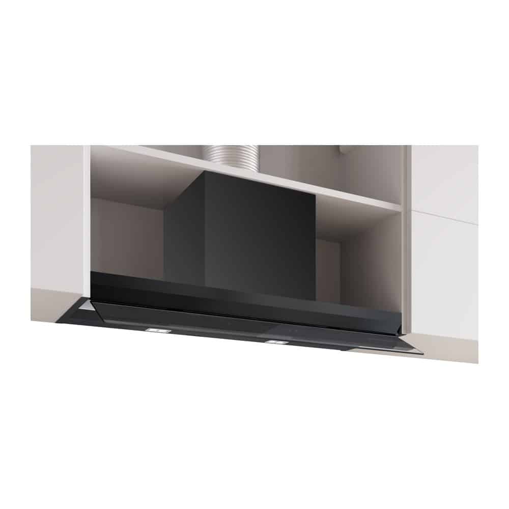 Bosch DBB97DP60 | Serie 6 geïntegreerde design afzuigkap | 90 cm | Zwart glas | Matzwart | Energieklasse A+