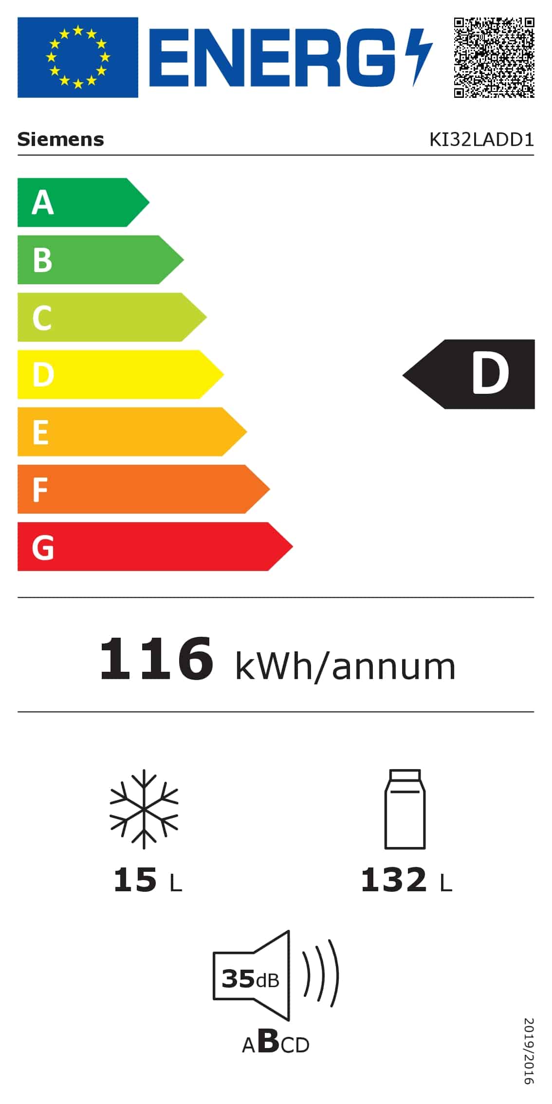 Siemens KI32LADD1 | Inbouwkoelkast | 132 liter | VitaFresh - Afbeelding 12