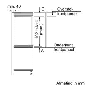Siemens KI31RNSE0 | Inbouwkoelkast | 165 liter | Energieklasse E - Afbeelding 13