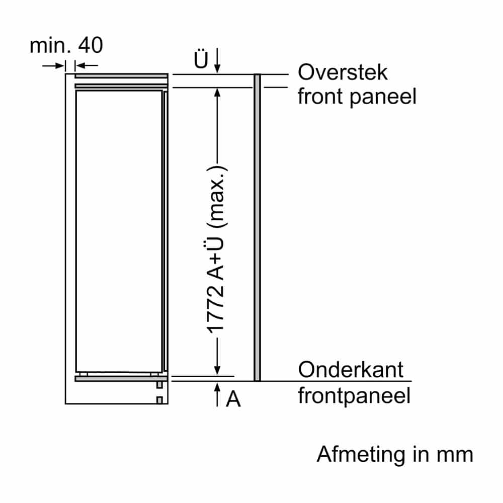 Siemens KI81RNSE0 | Inbouwkoelkast | Ruime opbergruimte | Energiezuinig - Afbeelding 8