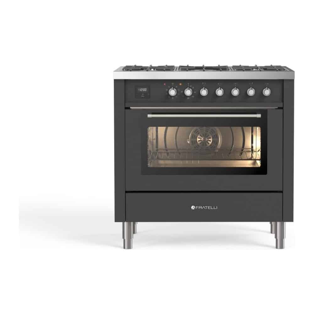 Fratelli F09CWM3/MG | Gasfornuis | 90 cm | 5 branders | 97 liter oven
